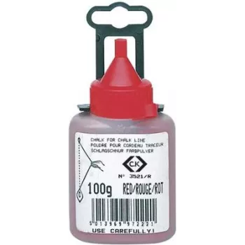 Liitupulveri c.k tools T3521R 100 — punainen merkintäliitu, 100 g