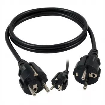 EFB-Elektronik virtajohto suojakosketinpistoke 90° - C13 90°, musta, 3,0 m, 3 x 1,00 mm² valmistaja: EFB Elektronik (EK535.3)