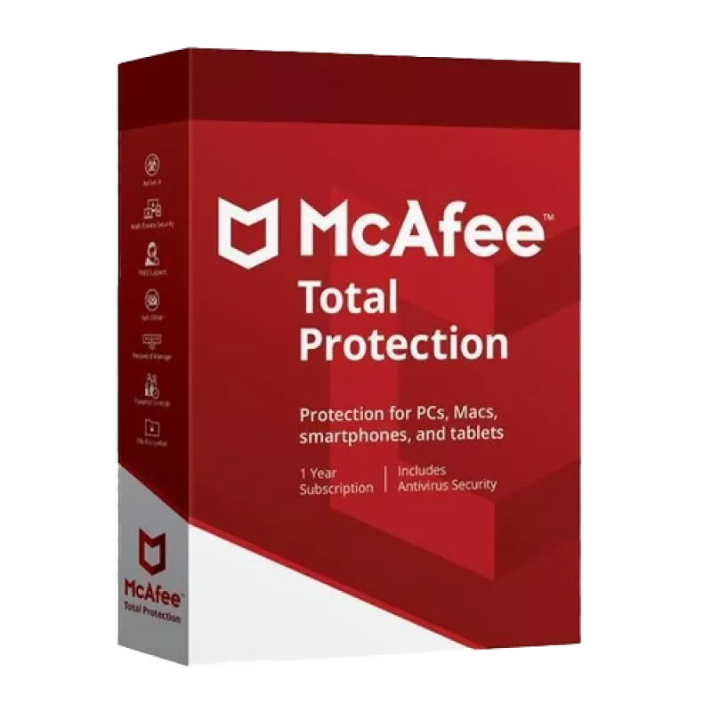 McAfee Total Protection - 1 laite / 1 vuosi, Global