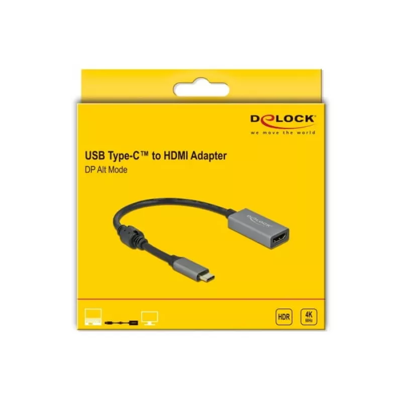 Aktiivinen USB Type-C – HDMI -adapteri DeLOCK 66571