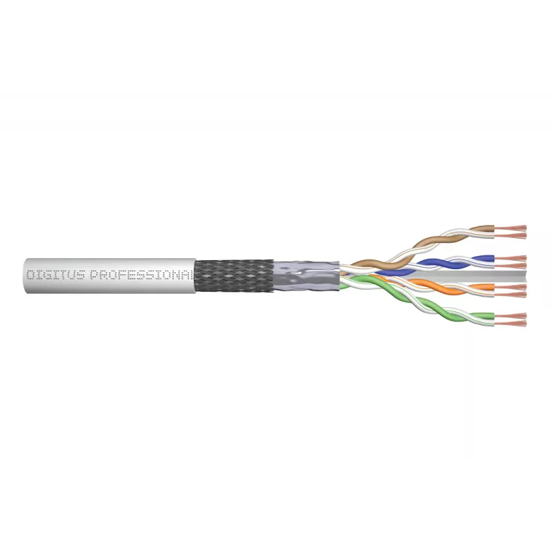 Verkkokaapeli Digitus CAT 6 SF/UTP Twisted Pair -patchkaapeli bulk 305 m harmaa