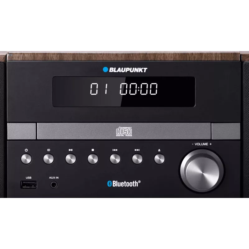 Mikrojärjestelmä Bluetooth RDS/ID3-Tag CD/MP3/USB/AUX/ClockAlarm