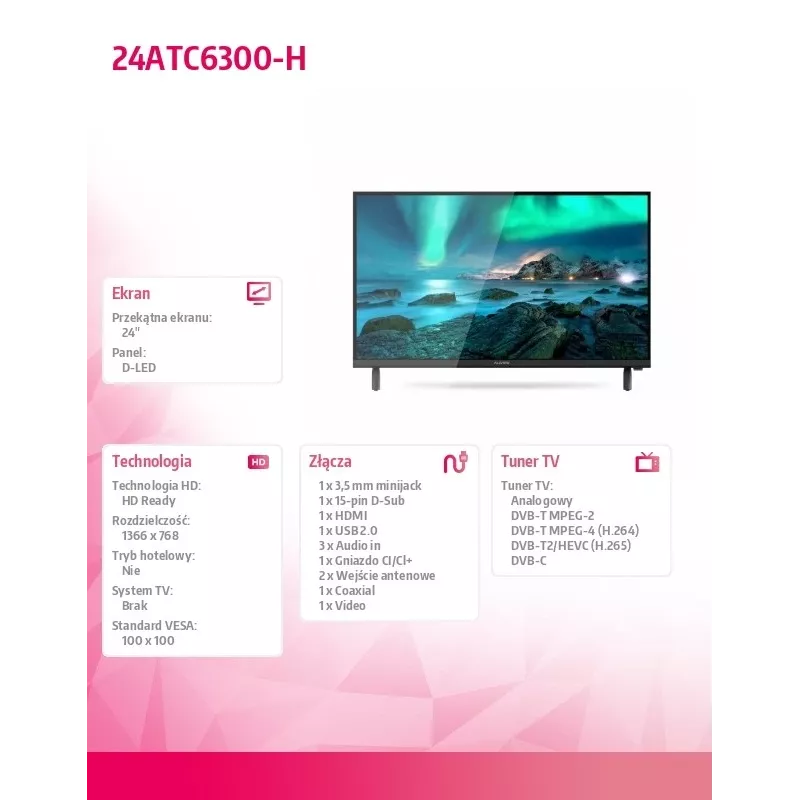 LED-televisio Allview 24ATC6300-H 24