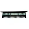 Digitus DN-91524U-EC 19" 24-porttinen Cat5e U/UTP kytkentäpaneeli, 1U, kaapelituella, musta