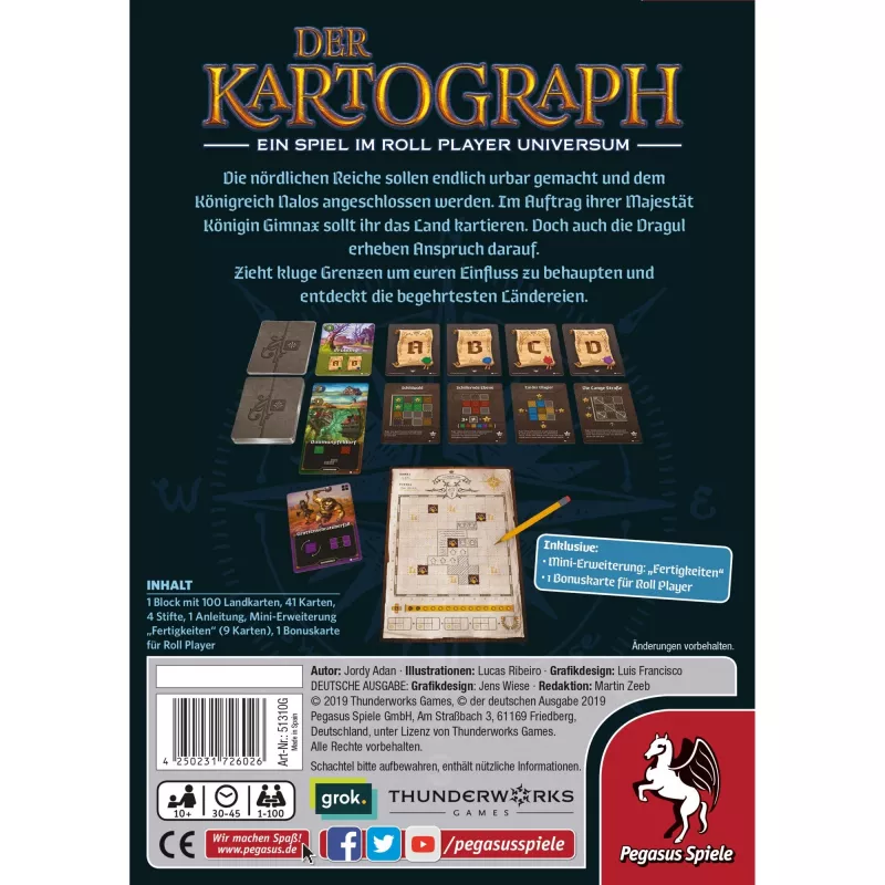 Der Kartograph, perhepeli