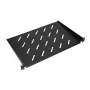 Hylly Extralink SHELF 1U 19 tuuman seinäkaapeille, 1U, 300 mm, musta, metalli