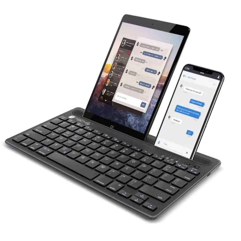 Techly ICTBK102U näppäimistö yleismalli Bluetooth QWERTY englanti musta