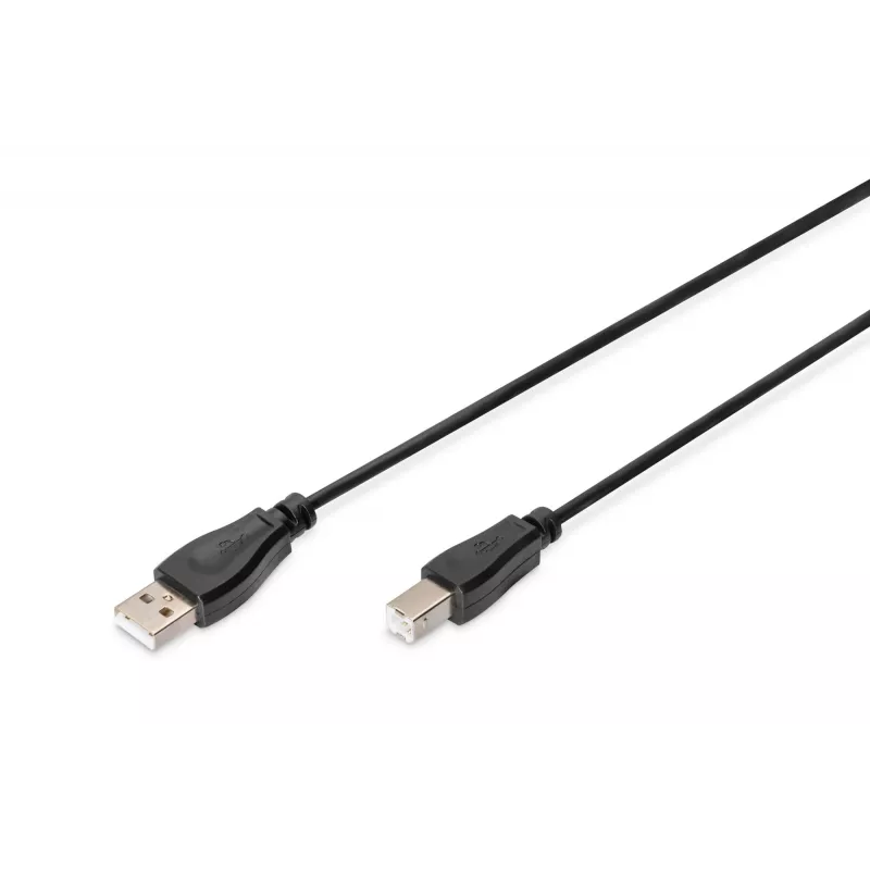 Assmann USB-liitäntäkaapeli. Type-A - B M/M. 1,8 m. USB 2.0 -yhteensopiva. UL. bl (AK-300102-018-S)
