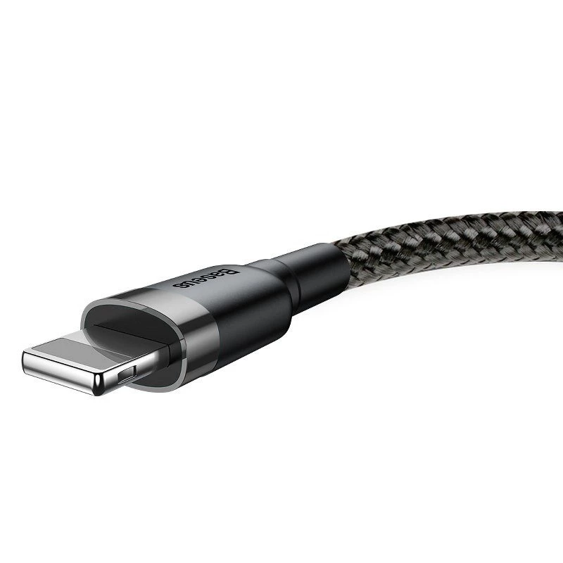 Baseus Cafule USB Lightning kaapeli 2A 3m (musta+harmaa)