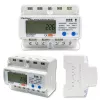 Kolmivaiheinen energiamittari QOLTEC 50883 Wi‑Fi 400V LCD-näytöllä