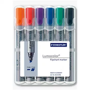 Tussi Staedtler 356 B WP6 6 kpl sininen vihreä oranssi punainen violetti