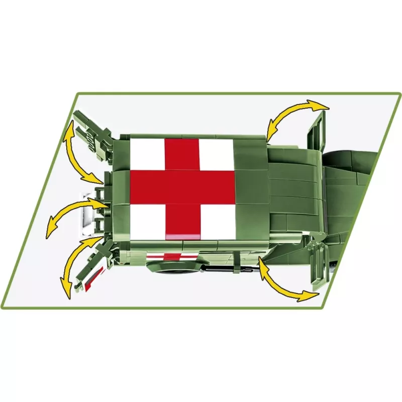 Rakennuslelu Cobi Dodge WC-54 ambulanssi malli 2257 1:35 mittakaava rakennussarja