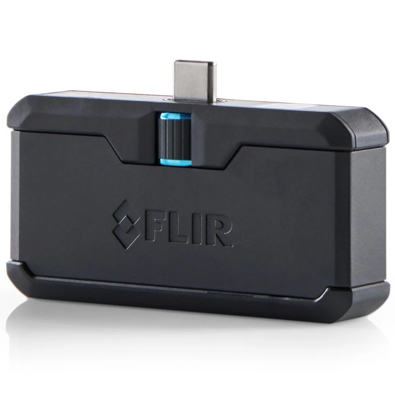 FLIR One Pro FP3IC lämpökamera iPhonelle USB-C, 160x120 px, MSX, VividIR, jopa 400 °C, musta
