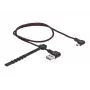 USB-kaapeli DeLOCK EASY-USB 2.0 Type-A – Micro-B uros 0,5 m musta