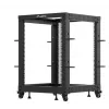 Vapaasti seisova rack Lanberg OR01-6115-B 15U musta 600 kg kapasiteetti