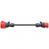 Adapteri Gemini flex 22 kW CEE punainen kolmivaihe 32A > CEE punainen 16A musta 30cm