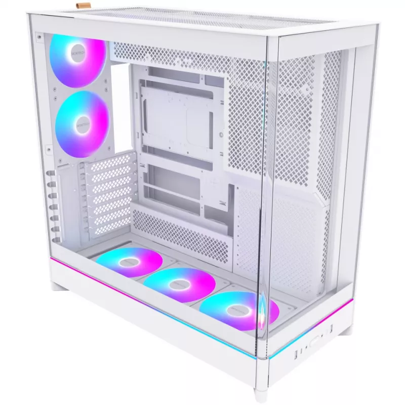 PC-kotelo Montech HS02 PRO Midi Tower valkoinen