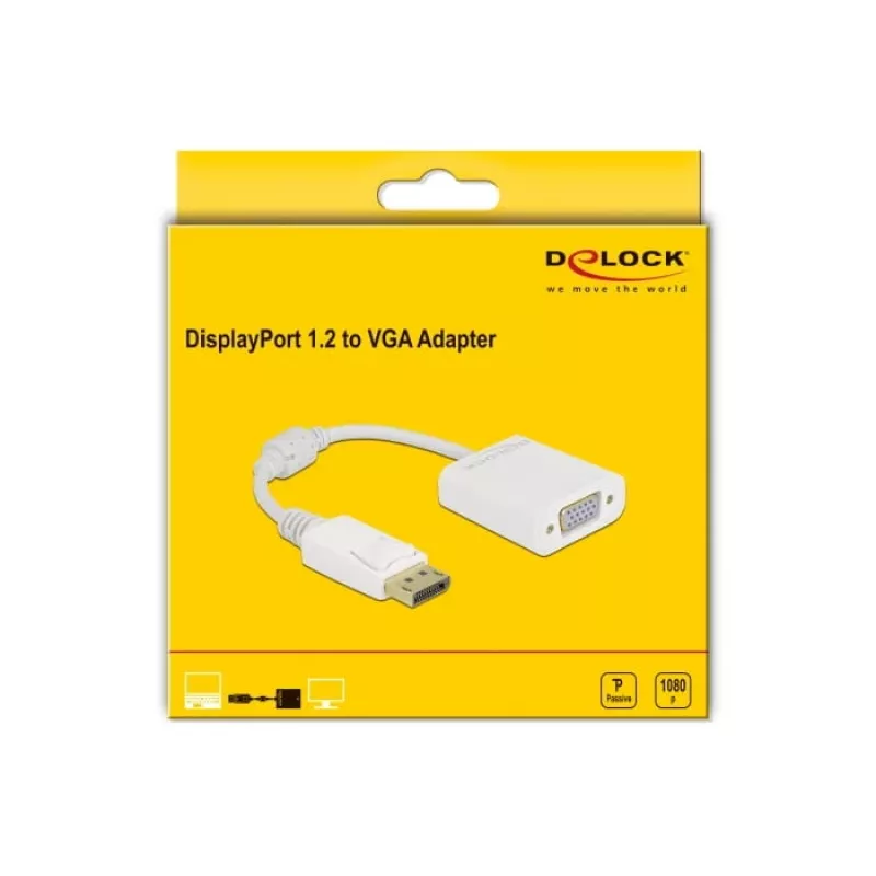 Sovitin DisplayPort 1.2 uros - VGA naaras DeLOCK 61007