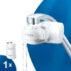 Vesihanasuodatin BRITA ON TAP V CU CE2 (1052067) — 4-vaiheinen, 600 L kapasiteetti, 3 tilaa, 5 sovitinta, valkoinen