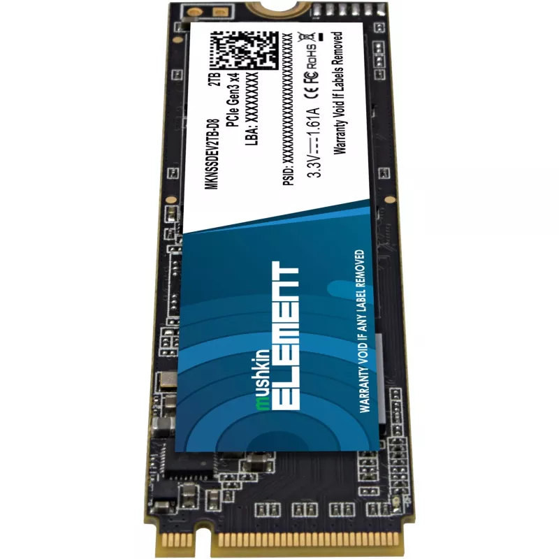 Mushkin ELEMENT - SSD - 2 TB - sisäinen - M.2 2280 - PCIe 3.0 x4 (NVMe)