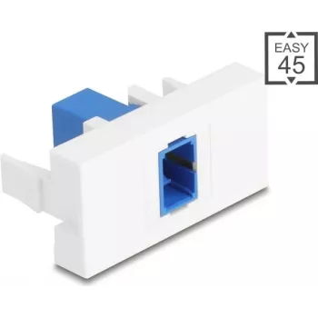 DELOCK patch-paneelimoduuli SC Simplex sininen/valkoinen 45° Easy 90896