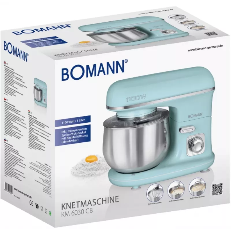 Bomann KM 6030 CB monitoimikone 1100 W 5 l mintunvärinen
