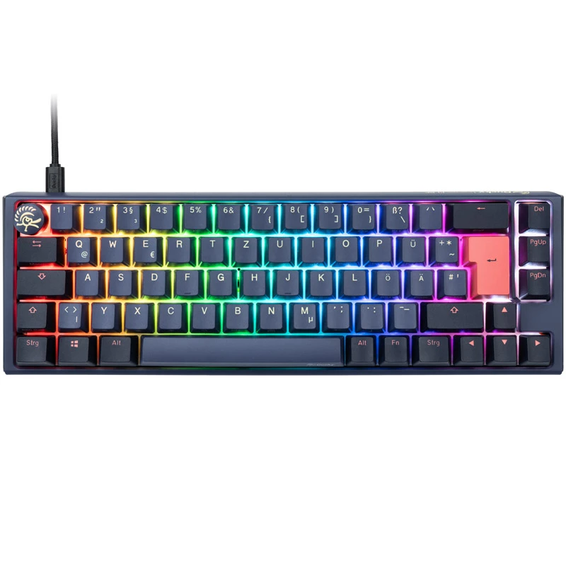 Ducky One 3 SF näppäimistö pelikäyttöön USB sininen