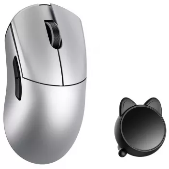 WLMOUSE HUAN -pelihiiri, Omron Optical Switches - hopea (HUAN-SILVER-O)