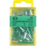 c.k tools T3819A 612 sokeaniitti, alumiini 4,8×9 mm, 40 kpl:n pakkaus