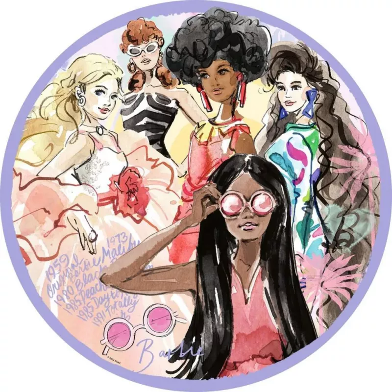 Palapeli Ravensburger Barbie – Global Style Icon Since 1959, 500 palaa, pyöreä
