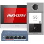 Hikvision DS-KIS604-S(C) videopuhelin-ovipuhelinjärjestelmä 2 MP 17,8 cm (7