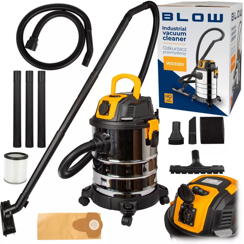 BLOW WD3300 teollisuusimuri 230V pistorasialla 2000W