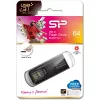 Silicon Power Blaze B50 SP064GBUF3B50V1K 64 GB USB-muistitikku, USB 3.2 Gen 1 (USB 3.0), musta