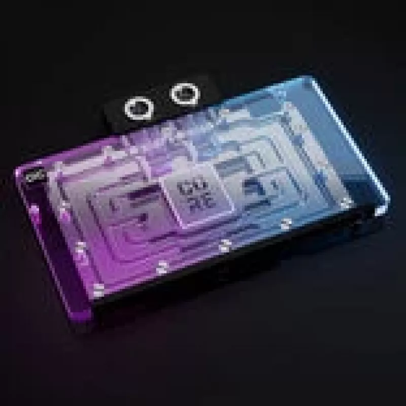 Alphacool Core GeForce RTX 5090 Epic-X näytönohjaimen vesijäähdytyslohko takalevyllä, ARGB, akryyli (14739)