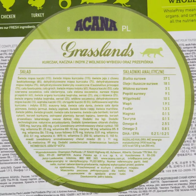 ACANA Grasslands - kuivaruoka kissoille - 340 g
