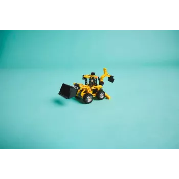 Rakennussarja LEGO Technic Backhoe Loader 42197 — nivelohjaus, toimiva kuormaaja, 104 osaa, suositeltu ikä 7+
