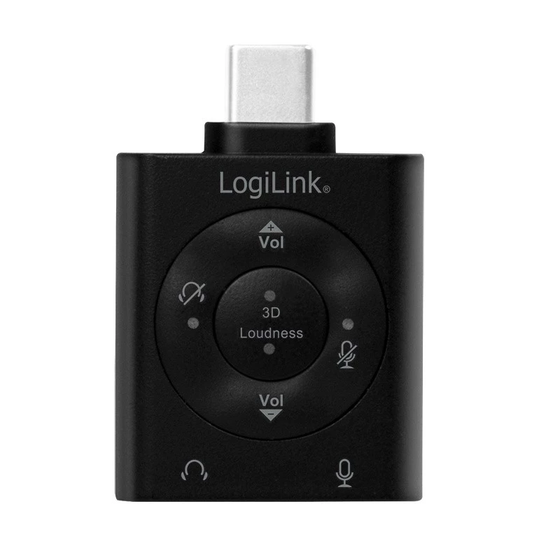 USB3.2-audioadapteri USB-C/uros 2x 3,5 mm naaras 7.1