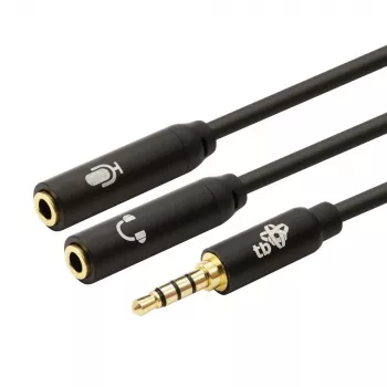 Adapteri TB 3,5-mm-minijakki-jakaja 1x 3,5-mm-pistoke 2x 3,5-mm-liitäntään, malli AKTBXAJ0P2J030B