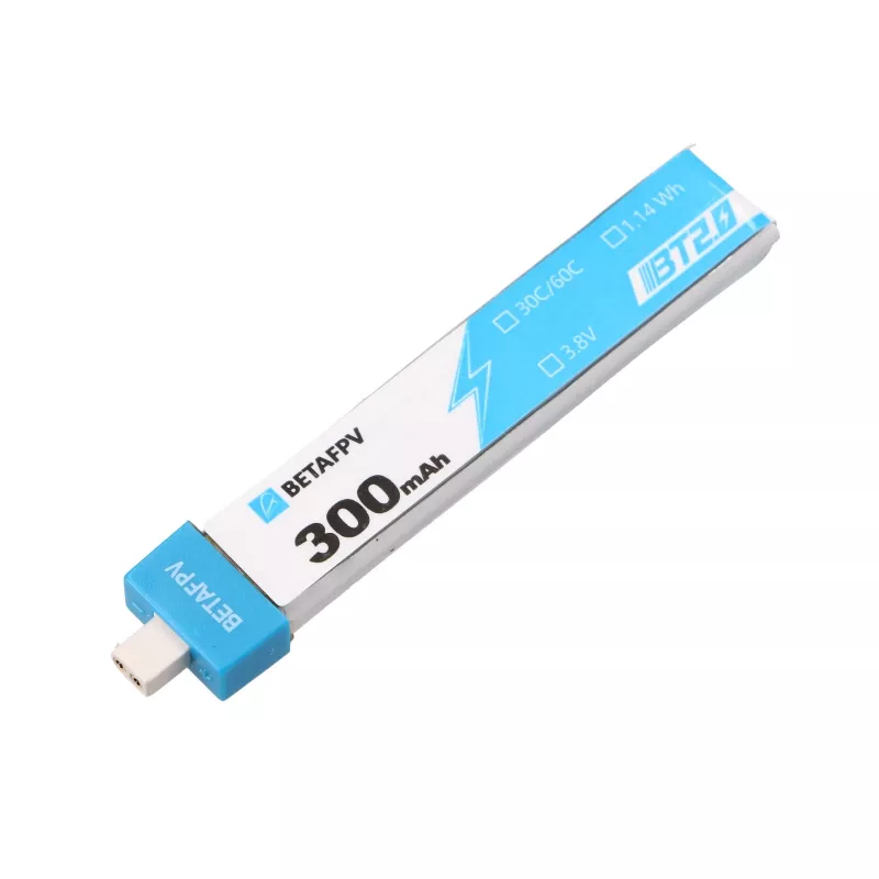 BetaFPV BT2.0 1S drooniakku-sarja 300mAh 8 kpl pakkaus, 3,8V