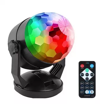 LED-disko-pallo DENVER LDB-319 – kompakti LED-juhlavalo, malli 117220200040