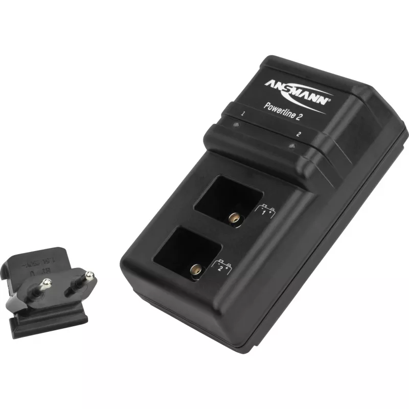 ANSMANN POWERline 2 - akkulaturi - 2x9V (5107043)