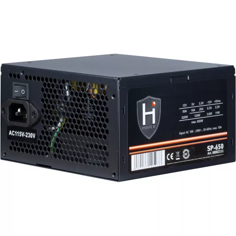 Virtalähde Inter-Tech HIPOWER SP-650 650 W