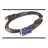 APC KVM USB-kaapeli - 6 ft (1,8 m), 1,83 m, USB, USB, VGA, musta, USB-A