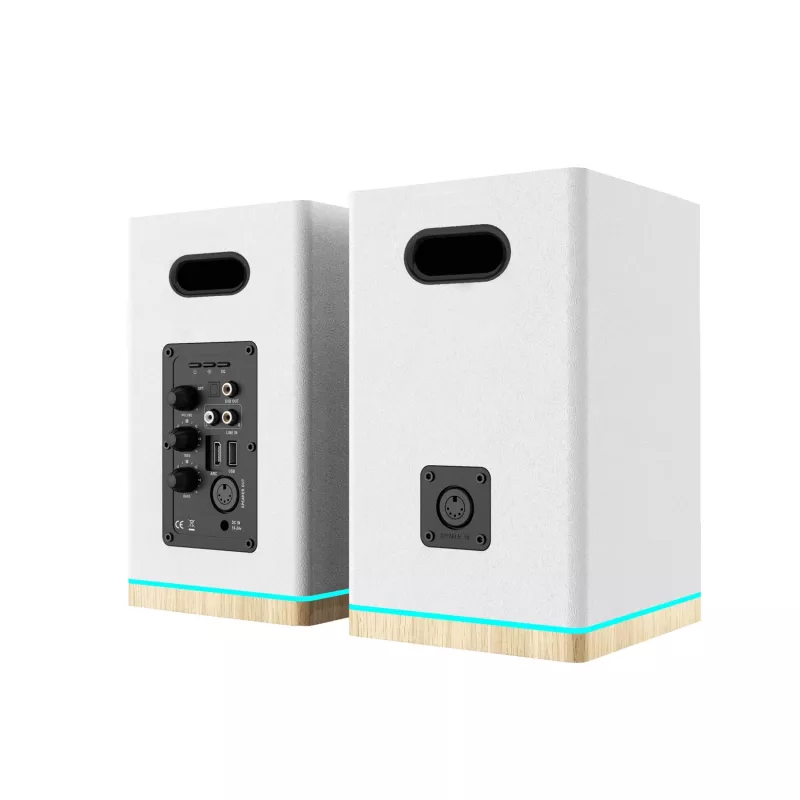 Blaupunkt BS60WH LED hyllykaiuttimet, Bluetooth, HDMI ARC, valkoiset