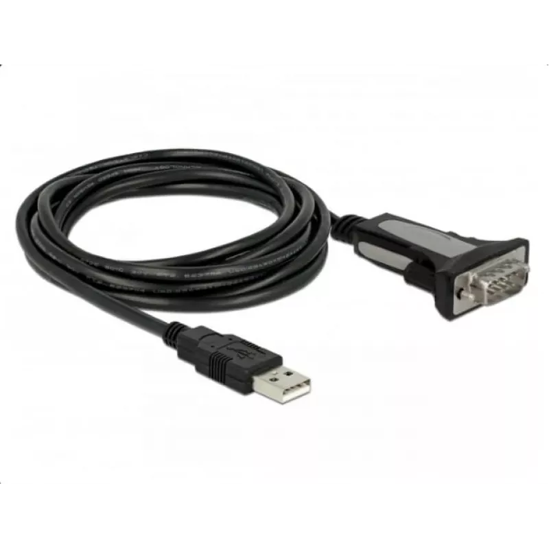 DELOCK sovitin USB 2.0 Type-A - 1 x sarjaportti RS-232 DB9, 3 m