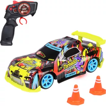 RC-auto Dickie Tornado Drift RTR 2,4 GHz – valmiiksi koottu drift-auto