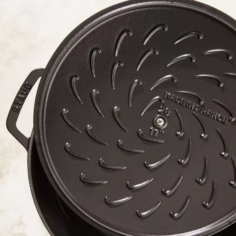 Staub Chistera 40511-472-0 uunipata 28 cm, pyöreä, valurautainen, 3,7 l, musta