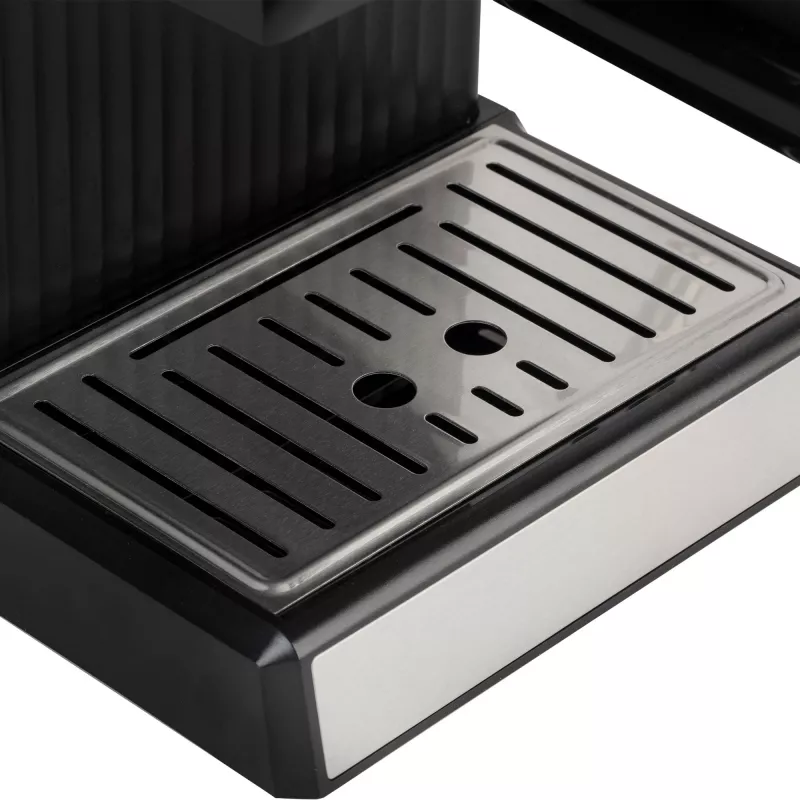 Jata JECA2525 espressokeitin, 20 bar, 850 W, 1,8 l vesisäiliö, höyryputki, musta / ruostumaton teräs