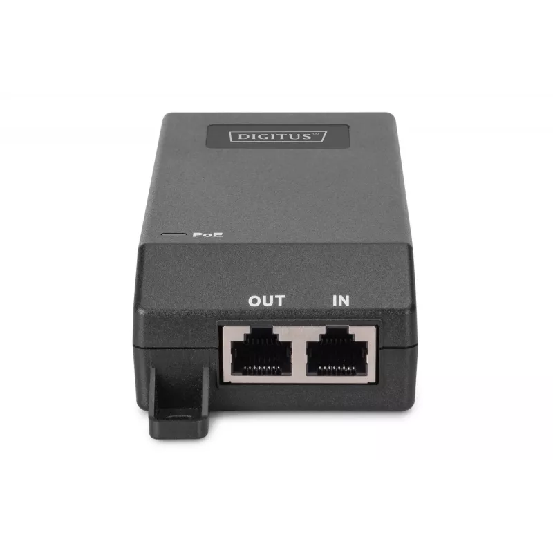 Digitus Gigabit Ethernet PoE+ -injektori 802.3at 30 W musta