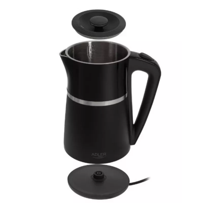 Sähköinen vedenkeitin Adler 1,7l 2200W musta